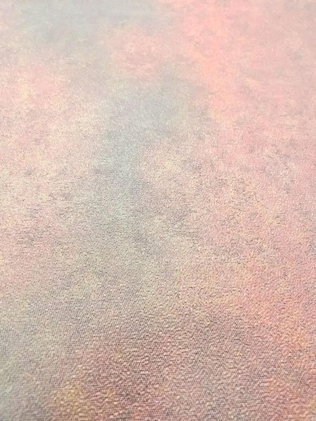 Photo9: Mint N0913K Vintage Japanese Kimono  Shiny Brown FUKURO OBI sash Gradation Silk. (Grade A) (9)