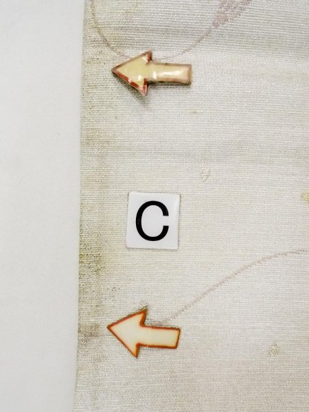 Photo16: N0913M Vintage Japanese Kimono   Silver FUKURO OBI sash Flower Silk. (Grade C) (16)