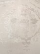 Photo9: N0913V Vintage Japanese Kimono  Shiny Silver FUKURO OBI sash Chinese flower Silk. (Grade C) (9)