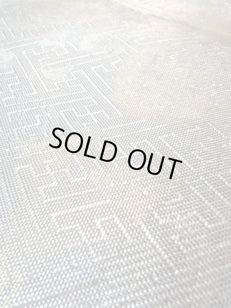 Photo9: N0913Z Vintage Japanese Kimono  Shiny Silver FUKURO OBI sash Chinese flower Silk. (Grade A) (9)