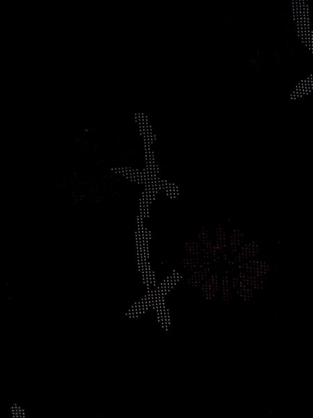 Photo5: N0920B Vintage Japanese women   Black HAORI short jacket / Silk. Chrysanthemum,   (Grade A) (5)