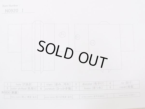 Photo13: N0920I Vintage Japanese women   Black HAORI short jacket / Silk. Crane,   (Grade B) (13)