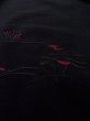 Photo9: N0920M Vintage Japanese women   Black HAORI short jacket / Silk. House,   (Grade D) (9)