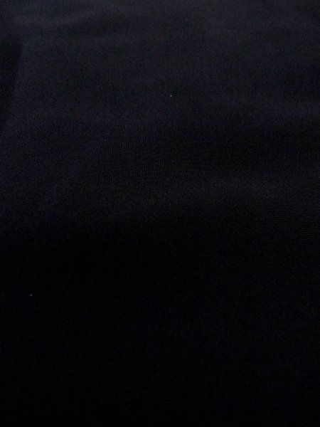 Photo10: N0920M Vintage Japanese women   Black HAORI short jacket / Silk. House,   (Grade D) (10)