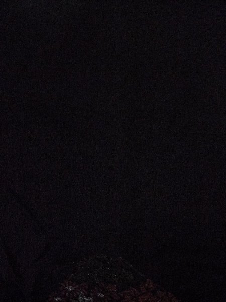 Photo3: Mint N0920Q Vintage Japanese women   Black HAORI short jacket / Silk. Peony,   (Grade A) (3)