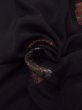 Photo13: N0920T Vintage Japanese women   Black HAORI short jacket / Silk. Chrysanthemum,   (Grade C) (13)