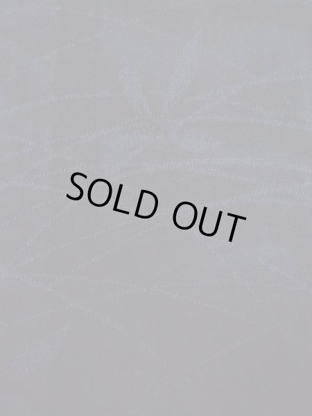 Photo6: N0921A Vintage Japanese women   Black HAORI short jacket / Silk. Flower,   (Grade B) (6)