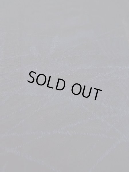 Photo9: N0921A Vintage Japanese women   Black HAORI short jacket / Silk. Flower,   (Grade B) (9)