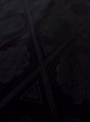 Photo9: N0930F Vintage Japanese kimono   Black HAORI short jacket for women / Silk. Chrysanthemum,   (Grade C) (9)