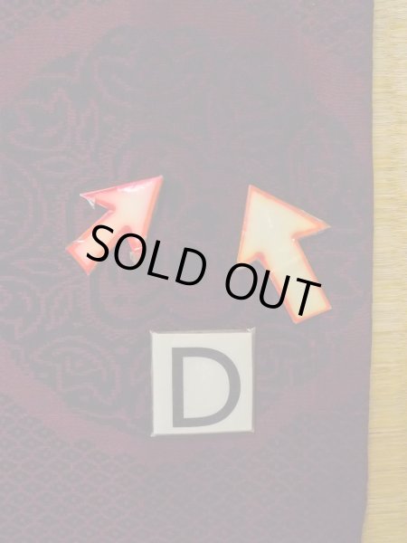 Photo17: N0930K Vintage Japanese kimono  Dark Dark Red HAORI short jacket for women / Silk. Flower,   (Grade C) (17)