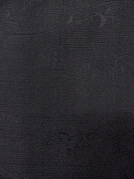 Photo6: Mint N0930M Vintage Japanese kimono   Black HAORI short jacket for women / Silk. Tall grass,   (Grade A) (6)