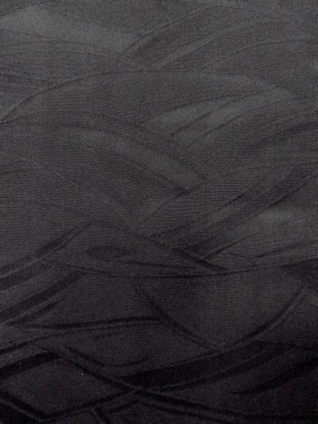 Photo7: N0930R Vintage Japanese kimono   Black HAORI short jacket for women / Silk.    (Grade B) (7)