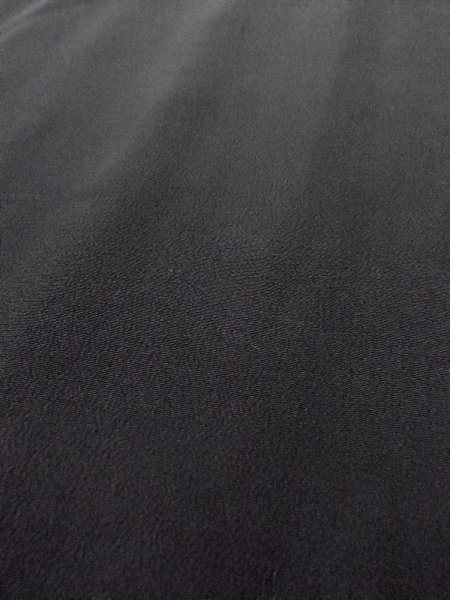 Photo9: N0930U Vintage Japanese kimono   Black HAORI short jacket for women / Silk.    (Grade B) (9)