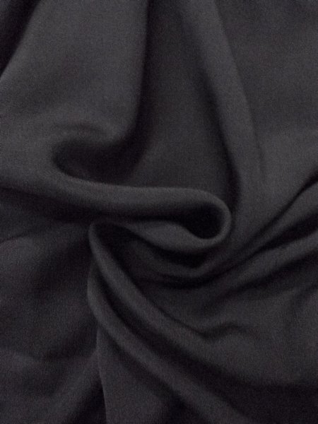 Photo12: N0930U Vintage Japanese kimono   Black HAORI short jacket for women / Silk.    (Grade B) (12)