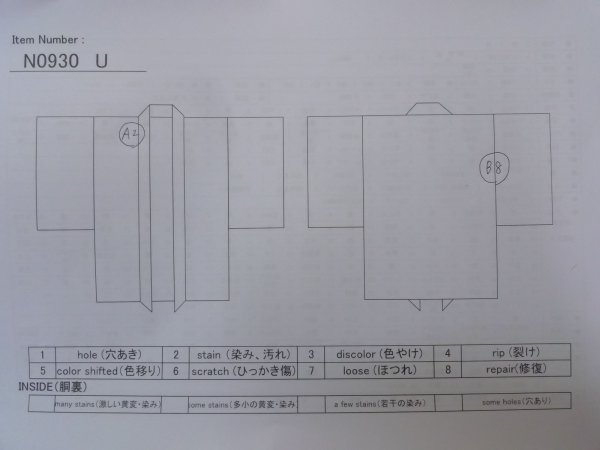 Photo14: N0930U Vintage Japanese kimono   Black HAORI short jacket for women / Silk.    (Grade B) (14)