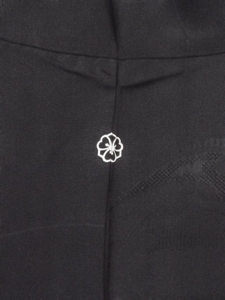 Photo3: Mint N0930W Vintage Japanese kimono   Black HAORI short jacket for women / Silk. Plaid Checks,   (Grade A) (3)