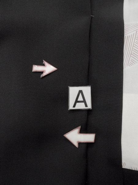 Photo14: N0930X Vintage Japanese kimono  Pale Black HAORI short jacket for women / Silk. Tall grass,   (Grade B) (14)