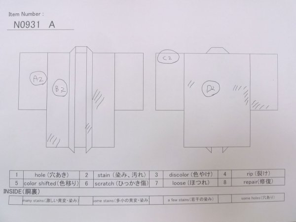 Photo13: N0931A Vintage Japanese kimono   Black HAORI short jacket for women / Silk. House,   (Grade C) (13)