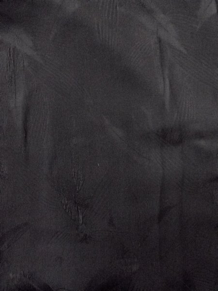 Photo4: N0931D Antique Japanese kimono   Black HAORI short jacket for women / Silk.    (Grade B) (4)