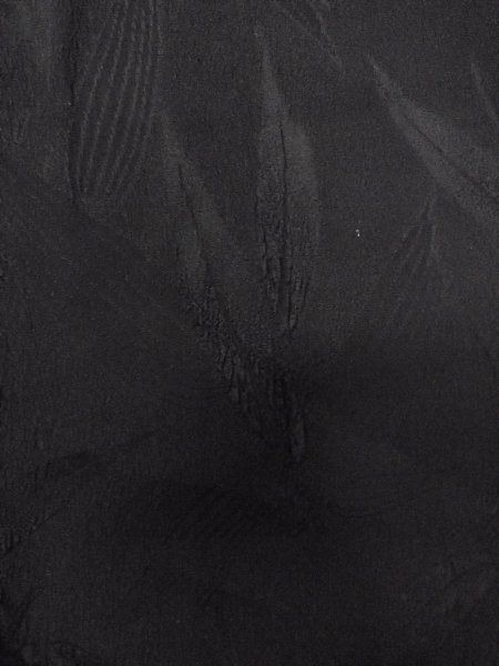 Photo7: N0931D Antique Japanese kimono   Black HAORI short jacket for women / Silk.    (Grade B) (7)