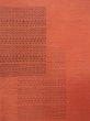 Photo5: N1007A Vintage Japanese kimono  Grayish Orange TSUMUGI pongee for women / Silk. Flower,   (Grade B) (5)