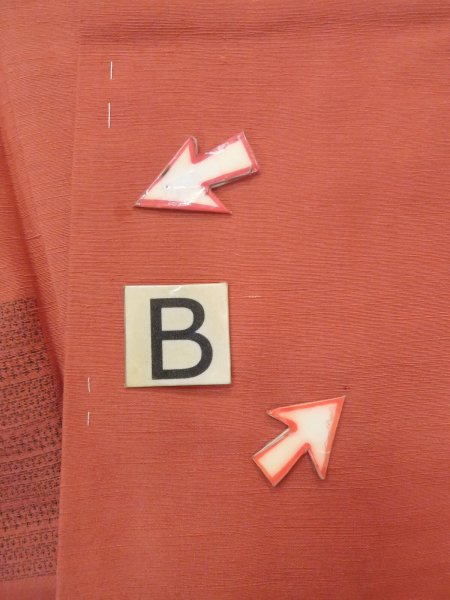 Photo15: N1007A Vintage Japanese kimono  Grayish Orange TSUMUGI pongee for women / Silk. Flower,   (Grade B) (15)