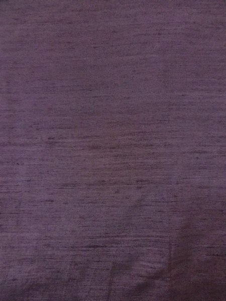 Photo3: N1007D Vintage Japanese kimono  Grayish Purple TSUMUGI pongee for women / Silk.    (Grade B) (3)