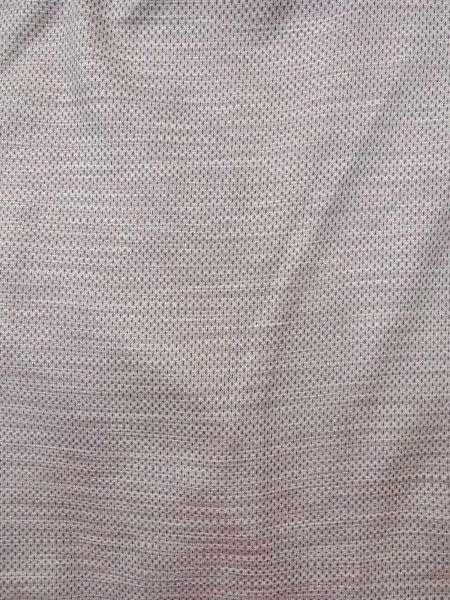 Photo3: N1007E Vintage Japanese kimono   Gray TSUMUGI pongee for women / Silk. Stripes,   (Grade B) (3)