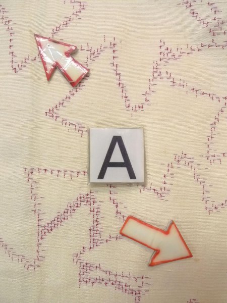 Photo14: N1007G Vintage Japanese kimono   Ivory TSUMUGI pongee for women / Silk. MOMIJI maple leaf,   (Grade B) (14)