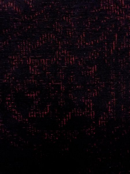 Photo6: N1007K Vintage Japanese kimono   Black TSUMUGI pongee for women / Silk. Chinese flower,   (Grade A+) (6)