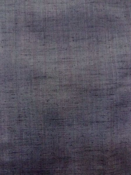 Photo4: Mint N1007N Vintage Japanese kimono  Bluish Gray TSUMUGI pongee for women / Silk. Line   (Grade A) (4)