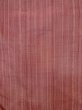 Photo4: N1007X Vintage Japanese kimono Light Grayish Dark Red TSUMUGI pongee for men / Silk. Stripes   (Grade A) (4)