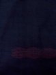 Photo3: N1015B Vintage Japanese kimono   Navy Blue ISHIGE-YUKI-TSUMUGI for women / Silk. Tortoise-shell pattern(Hexagonal pattern)   (Grade B) (3)