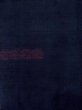 Photo4: N1015B Vintage Japanese kimono   Navy Blue ISHIGE-YUKI-TSUMUGI for women / Silk. Tortoise-shell pattern(Hexagonal pattern)   (Grade B) (4)