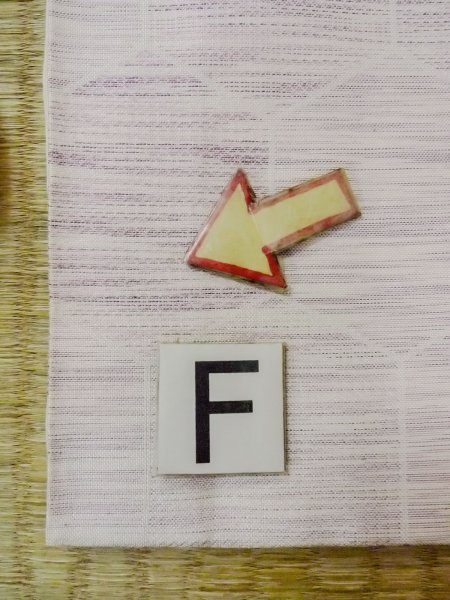 Photo19: N1015D Vintage Japanese kimono Pale Reddish Wisteria TSUMUGI pongee for women / Silk. Pine bark lozenges,   (Grade C) (19)