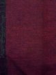 Photo4: N1015F Vintage Japanese kimono  Dark Dark Red TSUMUGI pongee for women / Silk. Arabesque vine,   (Grade B) (4)