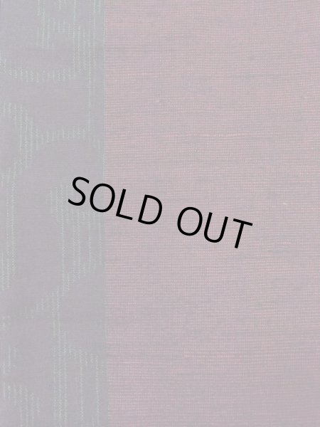 Photo5: N1015F Vintage Japanese kimono  Dark Dark Red TSUMUGI pongee for women / Silk. Arabesque vine,   (Grade B) (5)