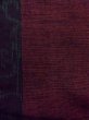 Photo7: N1015F Vintage Japanese kimono  Dark Dark Red TSUMUGI pongee for women / Silk. Arabesque vine,   (Grade B) (7)