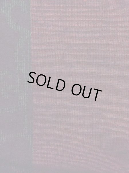 Photo7: N1015F Vintage Japanese kimono  Dark Dark Red TSUMUGI pongee for women / Silk. Arabesque vine,   (Grade B) (7)