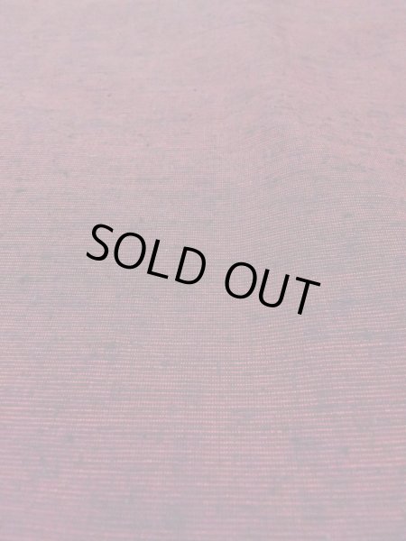 Photo10: N1015F Vintage Japanese kimono  Dark Dark Red TSUMUGI pongee for women / Silk. Arabesque vine,   (Grade B) (10)