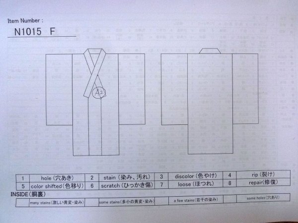 Photo13: N1015F Vintage Japanese kimono  Dark Dark Red TSUMUGI pongee for women / Silk. Arabesque vine,   (Grade B) (13)