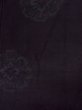Photo3: N1015H Vintage Japanese kimono   Black ISHIGE-YUKI-TSUMUGI for women / Silk. Chinese flower   (Grade C) (3)