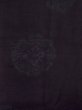 Photo4: N1015H Vintage Japanese kimono   Black ISHIGE-YUKI-TSUMUGI for women / Silk. Chinese flower   (Grade C) (4)