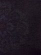 Photo6: N1015H Vintage Japanese kimono   Black ISHIGE-YUKI-TSUMUGI for women / Silk. Chinese flower   (Grade C) (6)