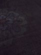 Photo8: N1015H Vintage Japanese kimono   Black ISHIGE-YUKI-TSUMUGI for women / Silk. Chinese flower   (Grade C) (8)