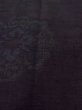 Photo9: N1015H Vintage Japanese kimono   Black ISHIGE-YUKI-TSUMUGI for women / Silk. Chinese flower   (Grade C) (9)