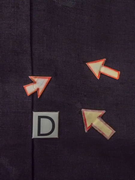 Photo17: N1015H Vintage Japanese kimono   Black ISHIGE-YUKI-TSUMUGI for women / Silk. Chinese flower   (Grade C) (17)