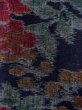 Photo7: Mint N1015I Used Japanese kimono  Dark Indigo Blue TOKAMACHI-TSUMUGI for women / Silk. Flower,   (Grade A) (7)
