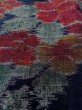 Photo9: Mint N1015I Used Japanese kimono  Dark Indigo Blue TOKAMACHI-TSUMUGI for women / Silk. Flower,   (Grade A) (9)
