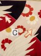 Photo36: N1015J Antique Japanese kimono   Black UCHIKAKE Wedding for women / Silk. SAKURA cherry blossom,   (Grade B) (36)